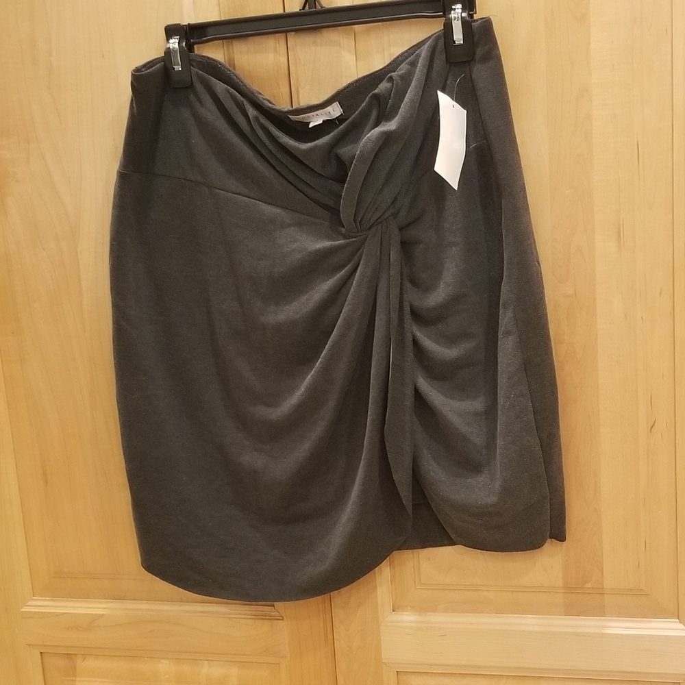 Socialite Twist Front Stretch Bodycon Skirt L NWT